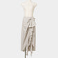 check frilled wrap skirt Ivory【Delivery in June 2026】