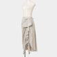 check frilled wrap skirt Ivory【Delivery in June 2026】