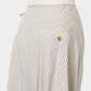 check frilled wrap skirt Ivory【Delivery in June 2026】