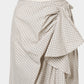 check frilled wrap skirt Ivory【Delivery in June 2026】
