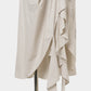 check frilled wrap skirt Ivory【Delivery in June 2026】