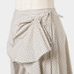 check frilled wrap skirt Ivory【Delivery in June 2026】