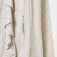 check frilled wrap skirt Ivory【Delivery in June 2026】