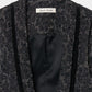flower lame jacquard black vest【Delivery in September 2026】