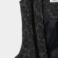 flower lame jacquard black vest【Delivery in September 2026】
