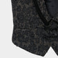 flower lame jacquard black vest【Delivery in September 2026】