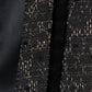 flower lame jacquard black vest【Delivery in September 2026】