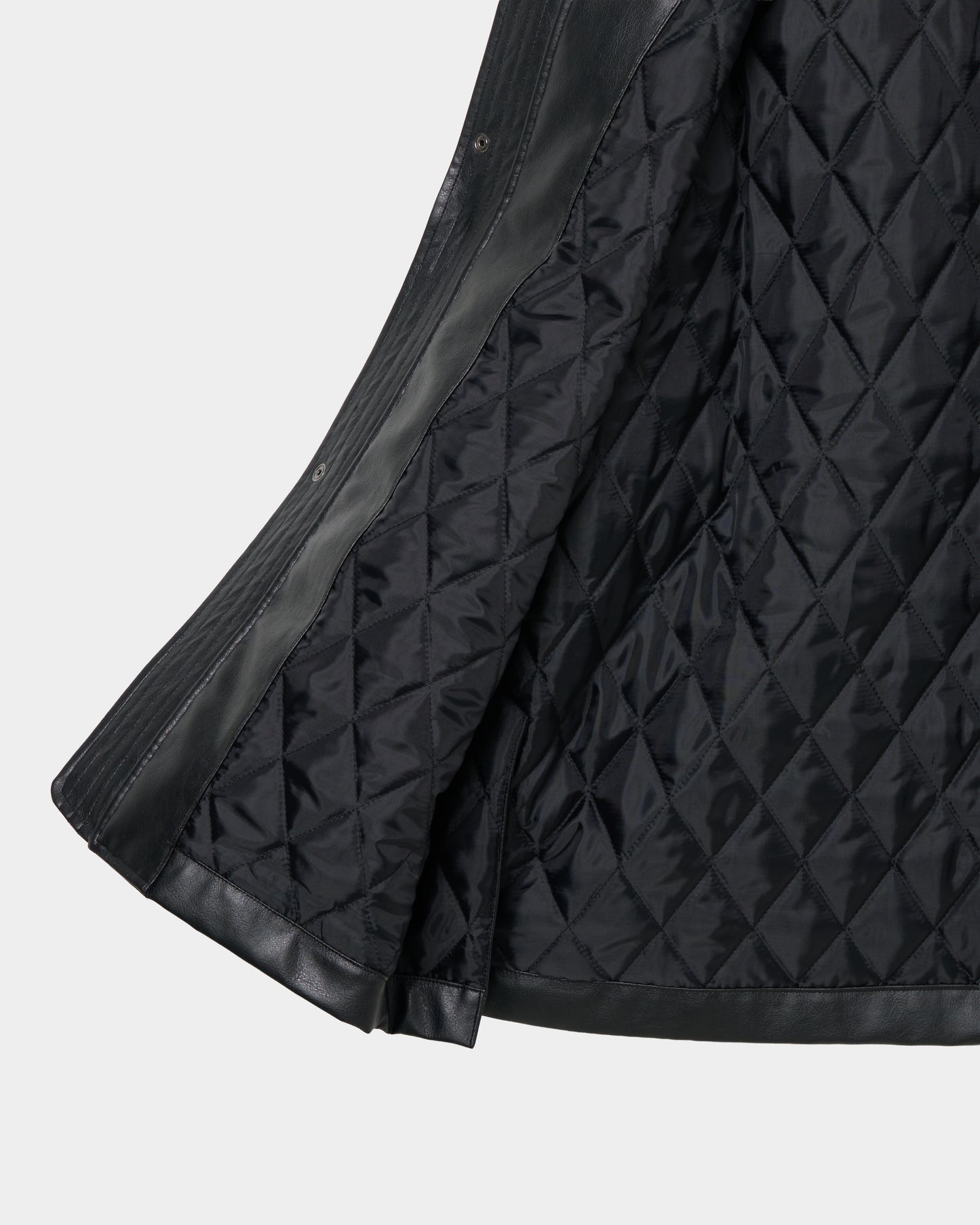 Black china button leather jacket【Delivery in September 2026】