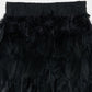 feather mini skirt Black【Delivery in September 2026】