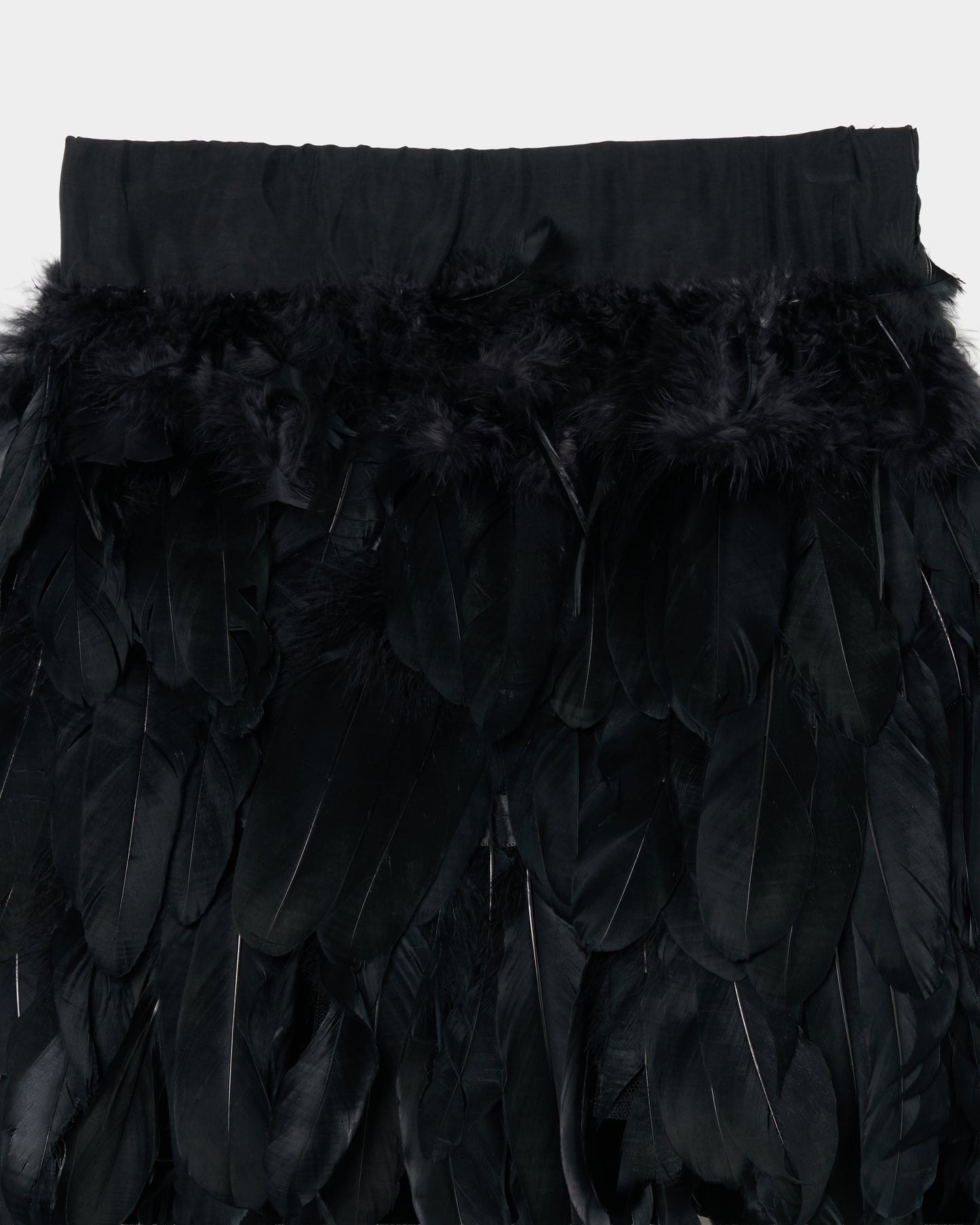 feather mini skirt Black【Delivery in September 2026】