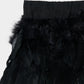 feather mini skirt Black【Delivery in September 2026】