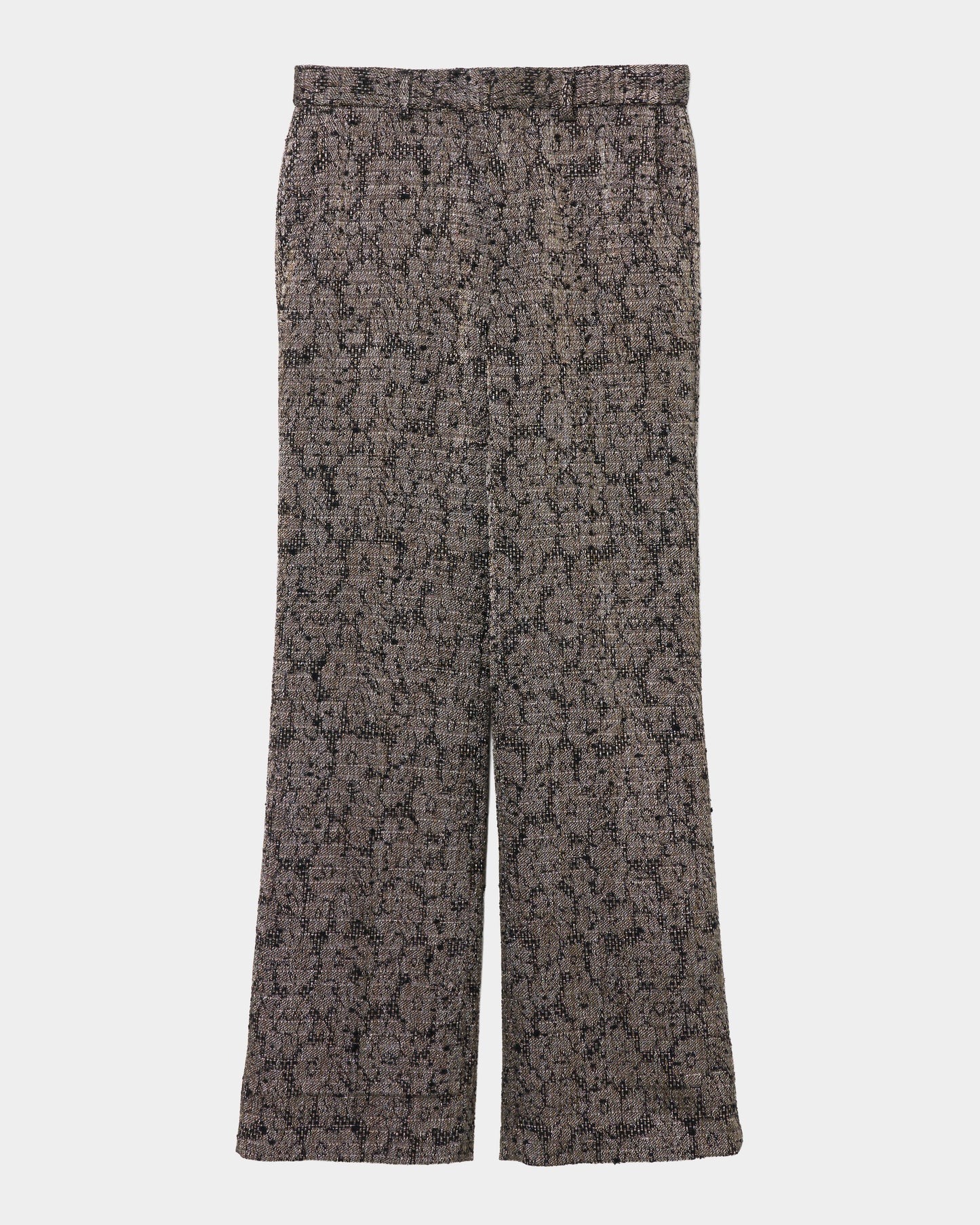 flower lame jacquard pants【Delivery in September 2026】
