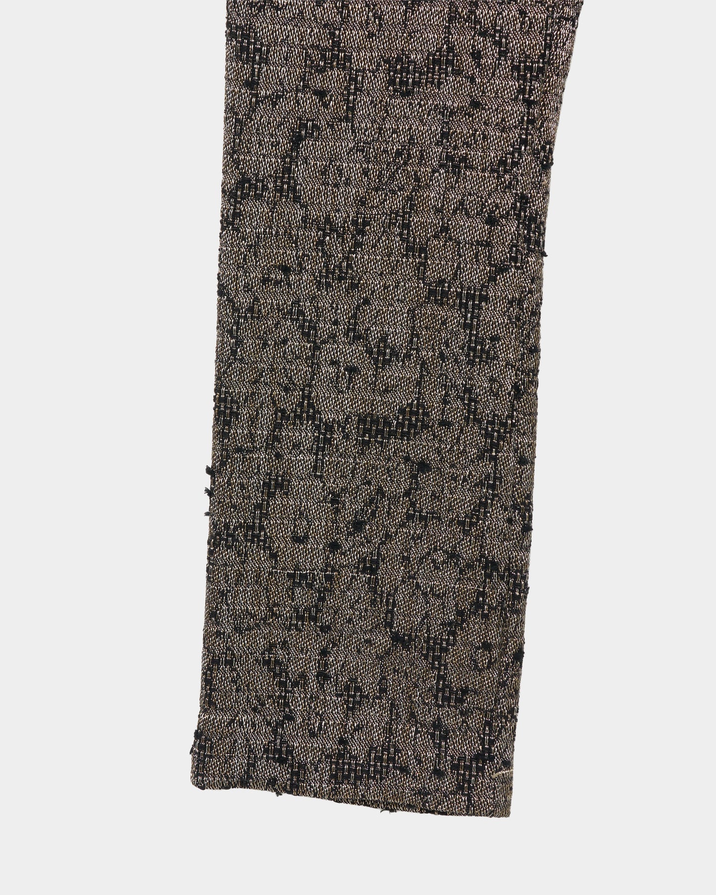 flower lame jacquard corduroy belt pants【Delivery in September 2026】