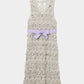 silver lace bijou mini dress【Delivery in September 2026】