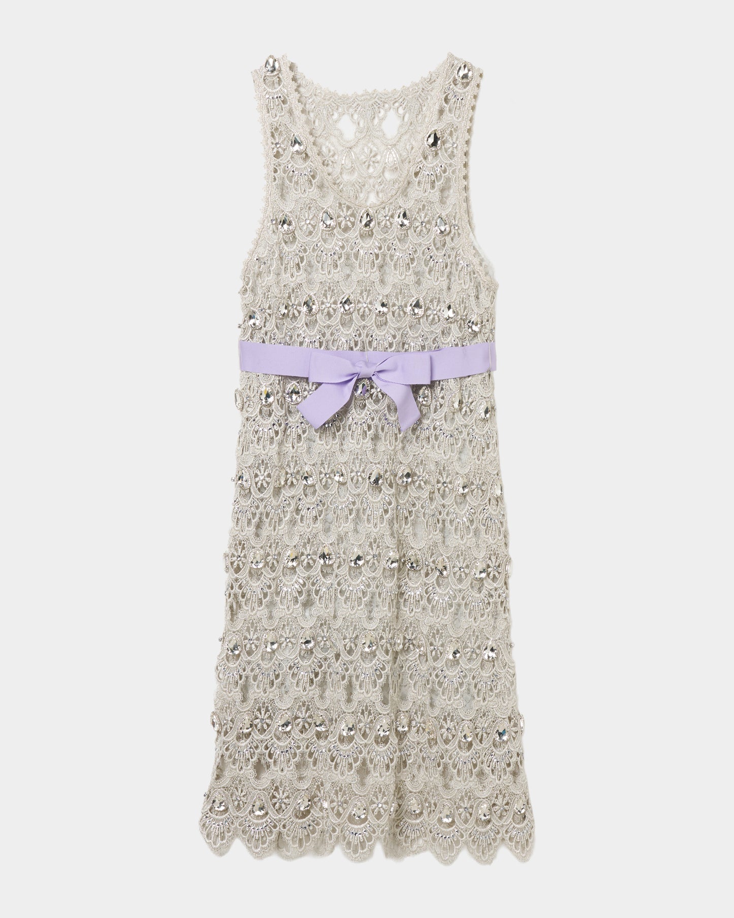 silver lace bijou mini dress【Delivery in September 2026】