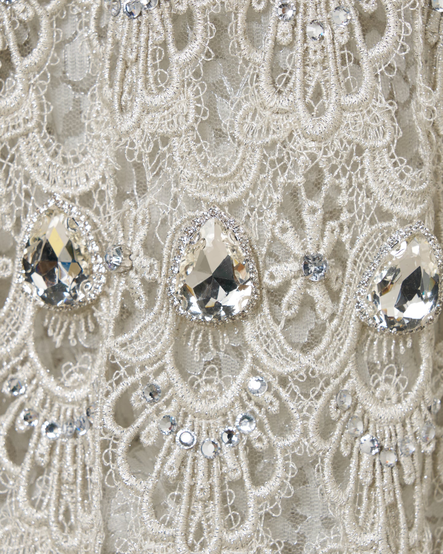silver lace bijou mini dress【Delivery in September 2026】