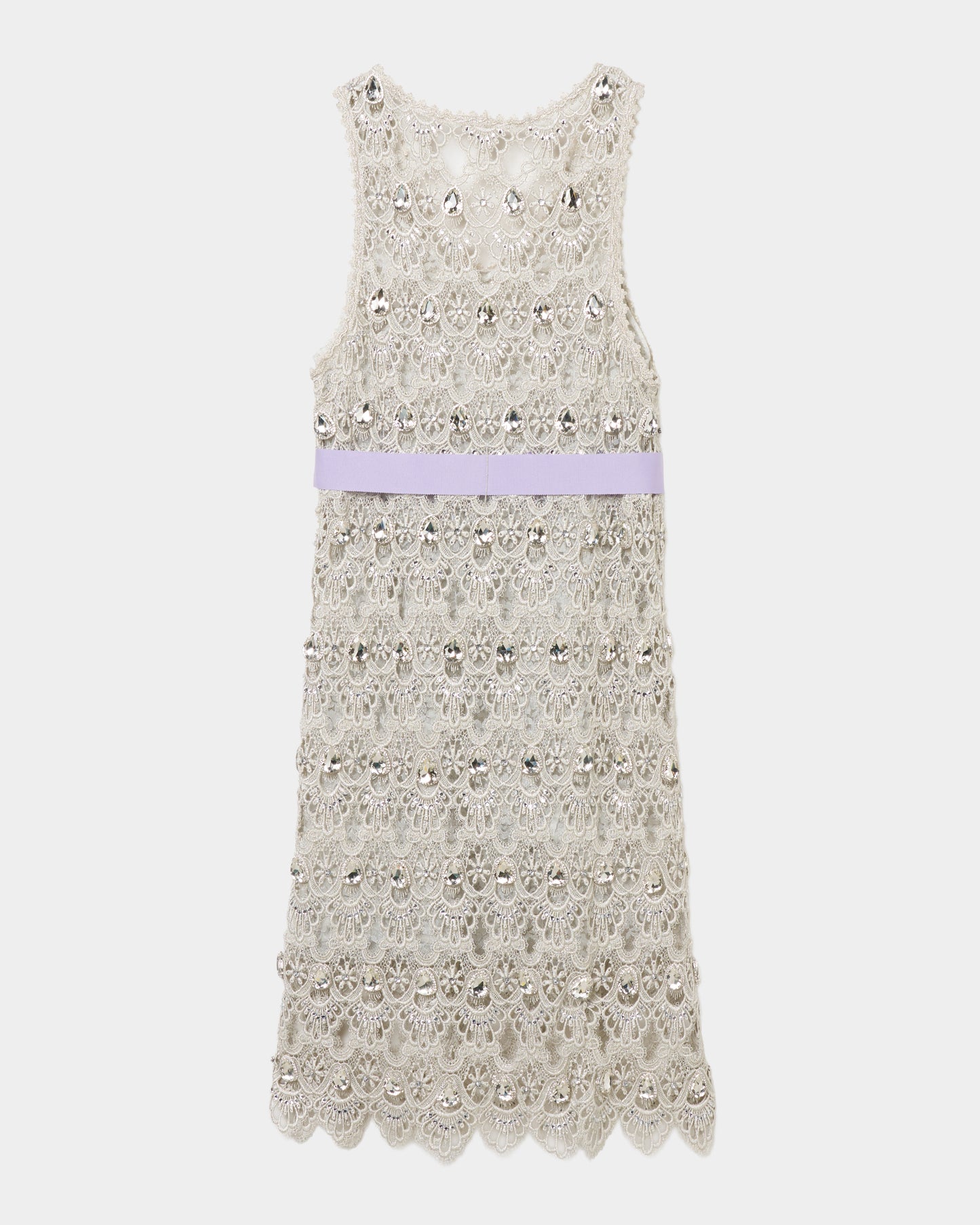 silver lace bijou mini dress【Delivery in September 2026】