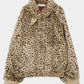 lame leopard fur blouson【Delivery in September 2026】