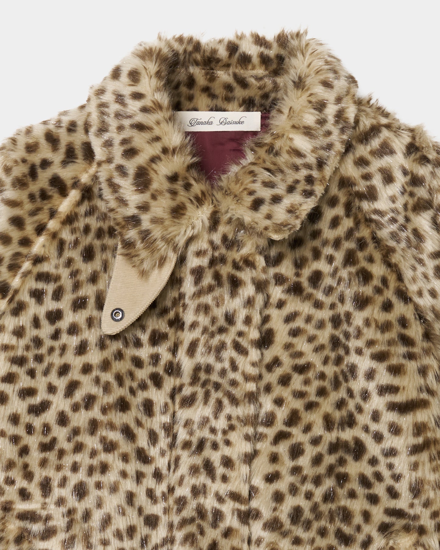 lame leopard fur blouson【Delivery in September 2026】