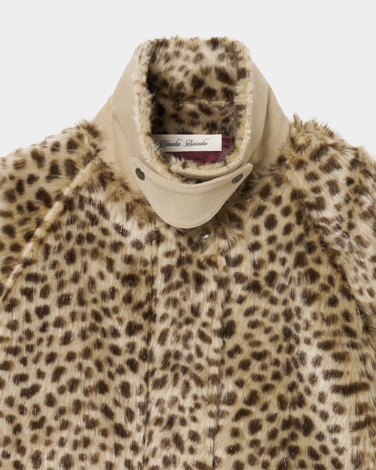 lame leopard fur blouson【Delivery in September 2026】