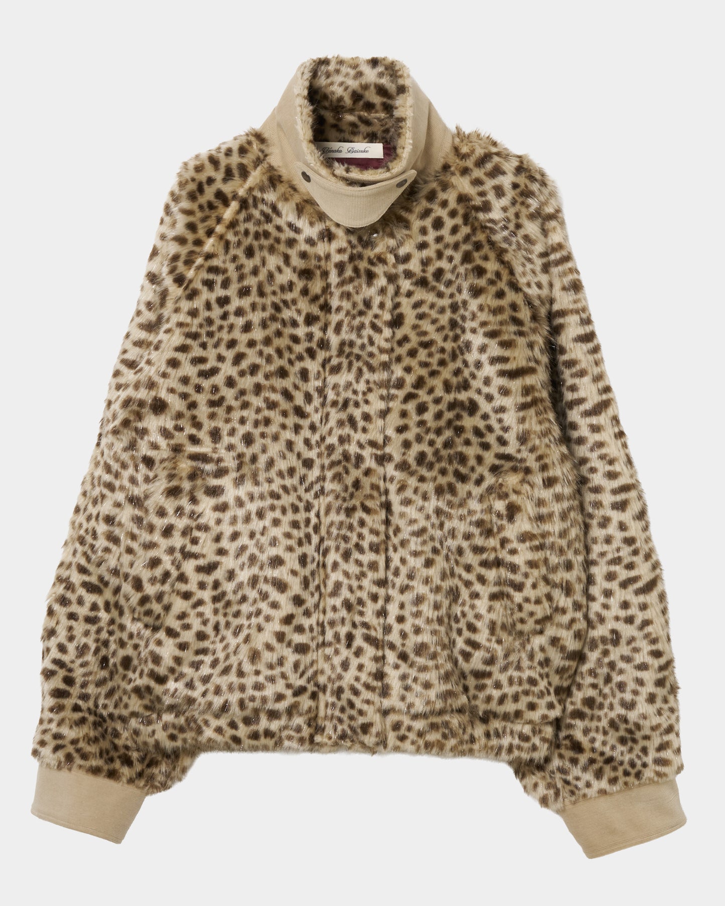 lame leopard fur blouson【Delivery in September 2026】