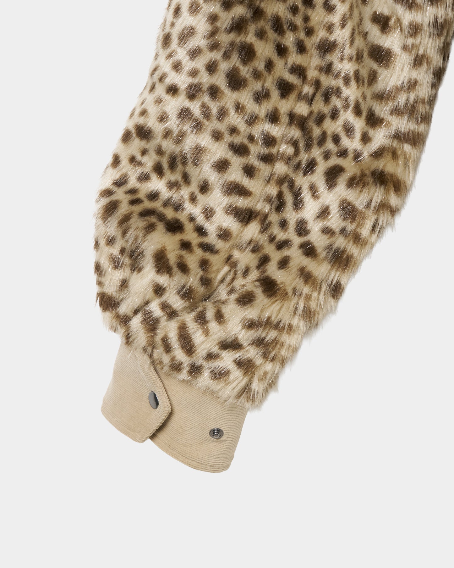 lame leopard fur blouson【Delivery in September 2026】