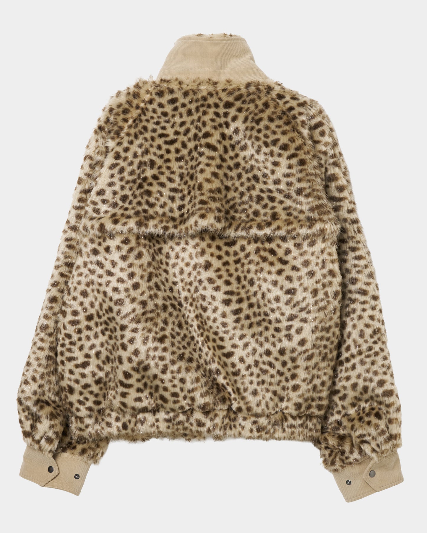 lame leopard fur blouson【Delivery in September 2026】