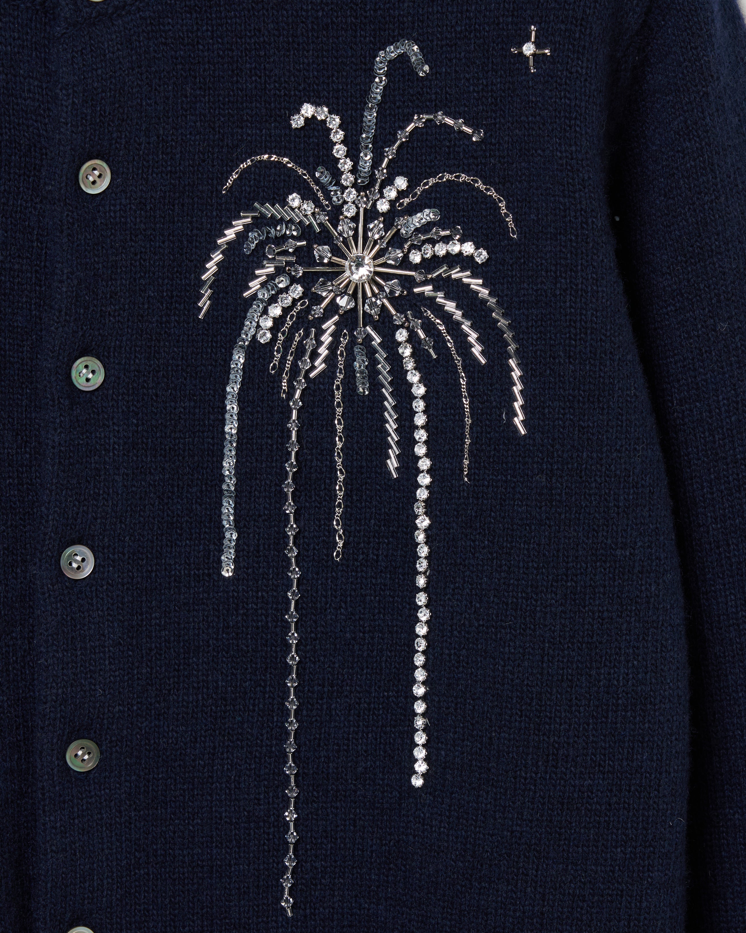 タナカダイスケ|ニット|MIdnight spark embroidery Knit – tanakadaisuke