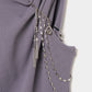 one-side drape gather tank top Mauve Gray【Delivery in June 2026】