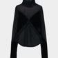 flocky tulle lace cross tops【Delivery in June 2026】