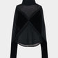 flocky tulle lace cross tops【Delivery in June 2026】