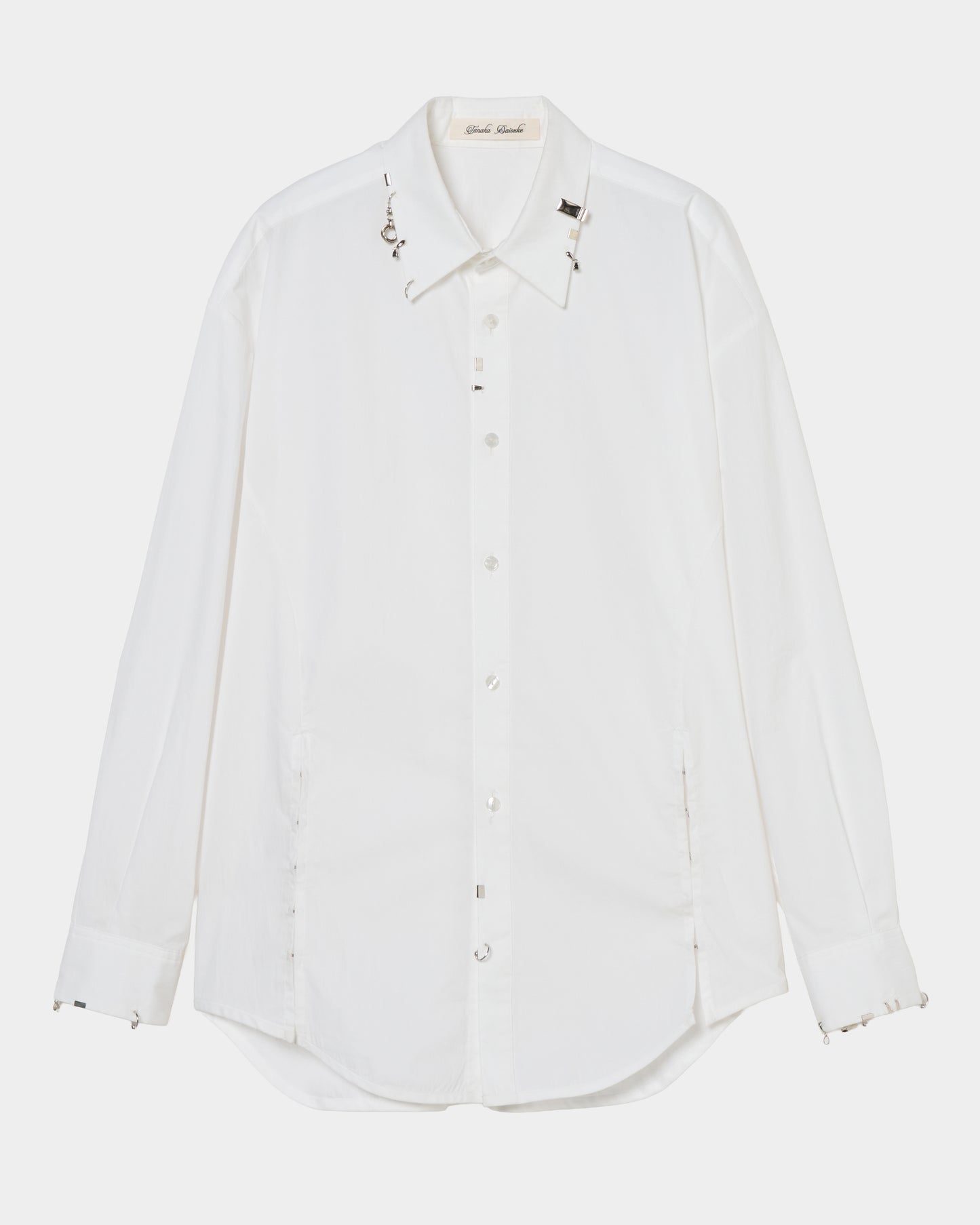 body piercing shirt White【Delivery in July 2026】