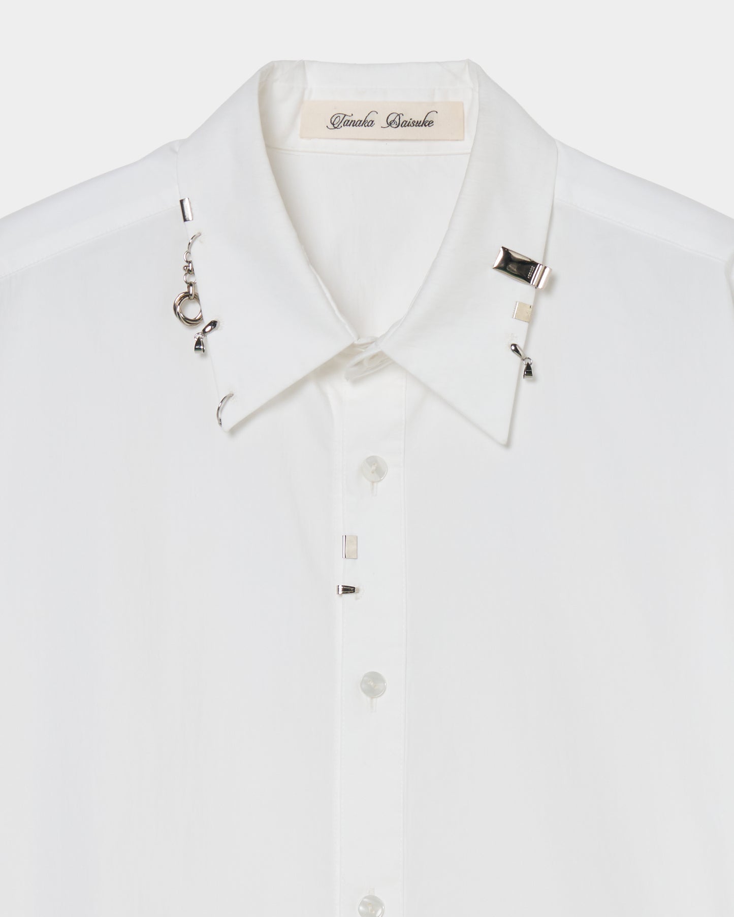 body piercing shirt White【Delivery in July 2026】
