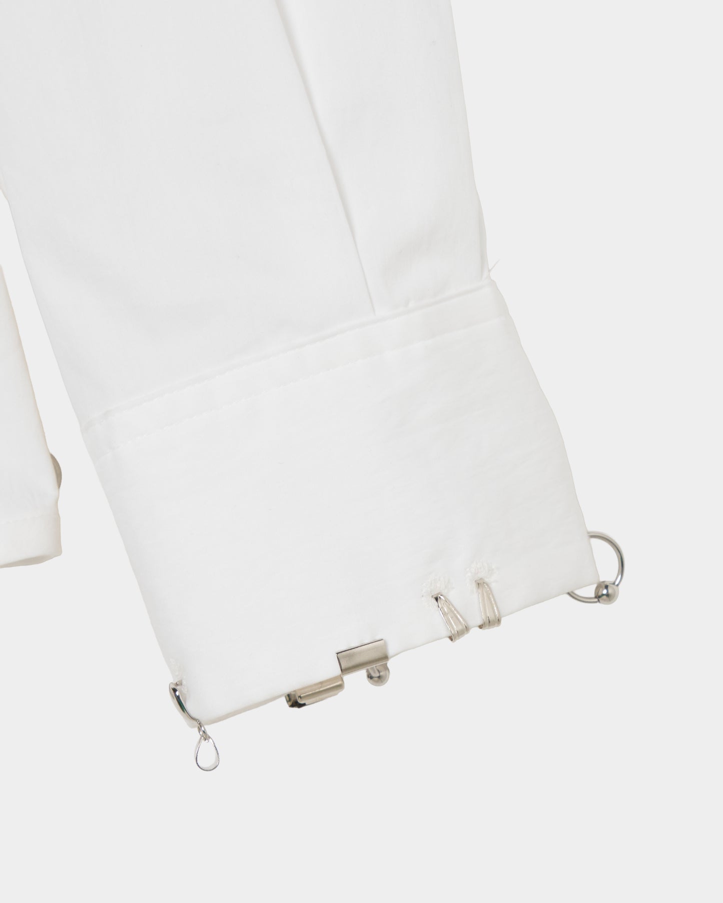 body piercing shirt White【Delivery in July 2026】