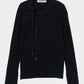 double ribbon lace up riv tops Black【Delivery in June 2026】