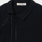 double ribbon lace up riv tops Black【Delivery in June 2026】