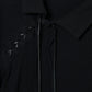 double ribbon lace up riv tops Black【Delivery in June 2026】
