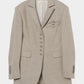 metal embroidery stripe wool jacket Greige【Delivery in July 2026】
