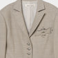 metal embroidery stripe wool jacket Greige【Delivery in July 2026】