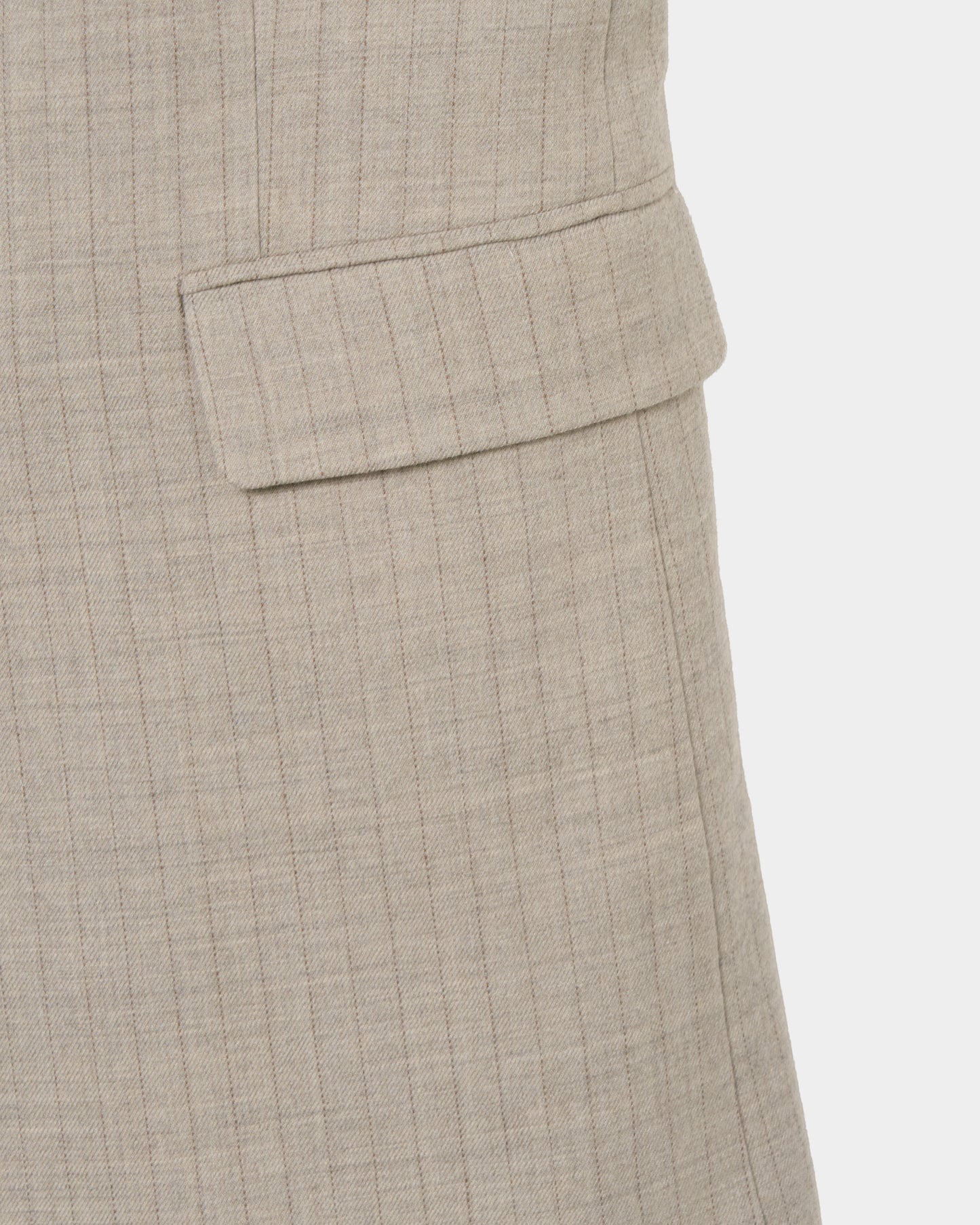 metal embroidery stripe wool jacket Greige【Delivery in July 2026】