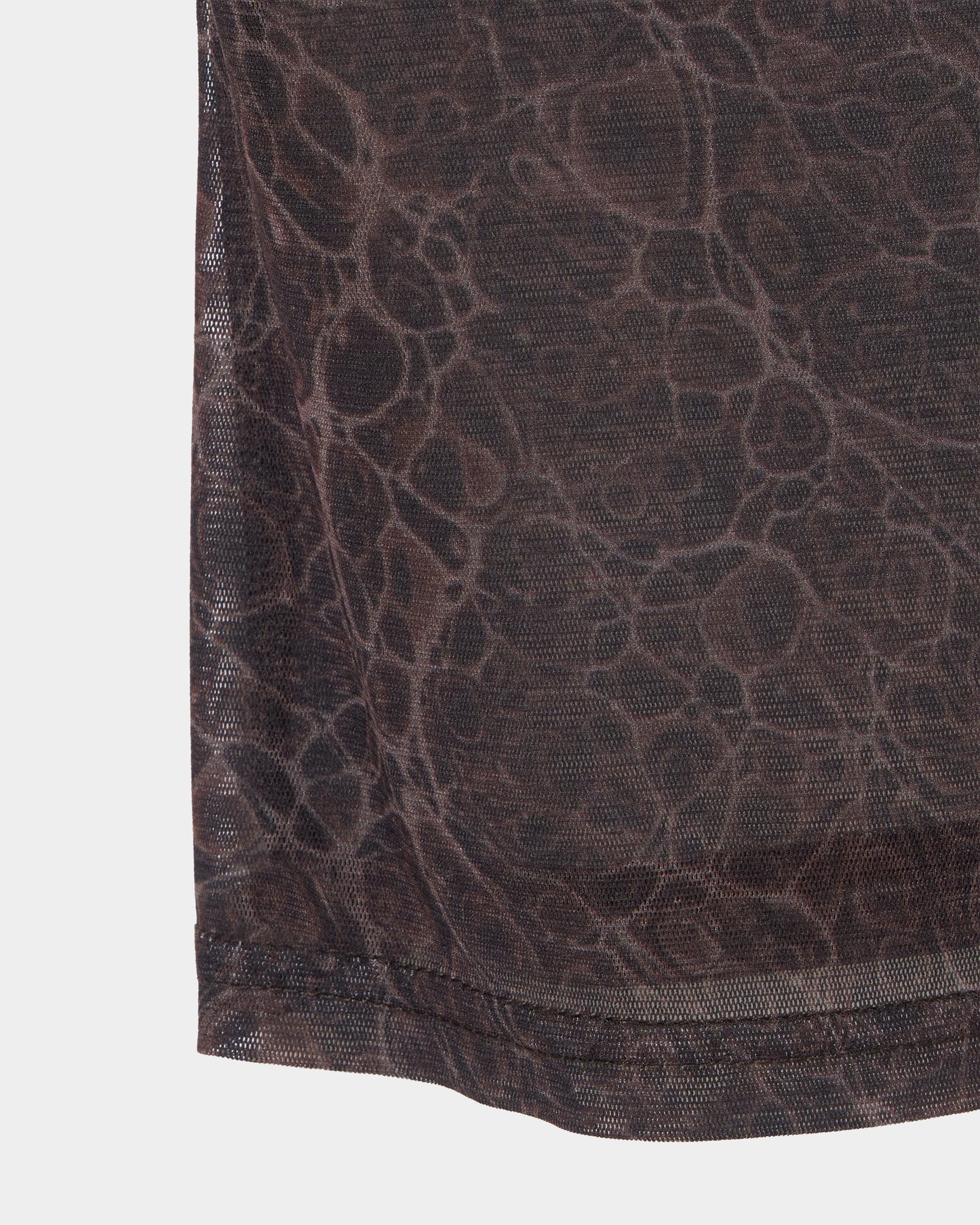 meteorite print tulle 2way tops Brown【Delivery in August 2026】
