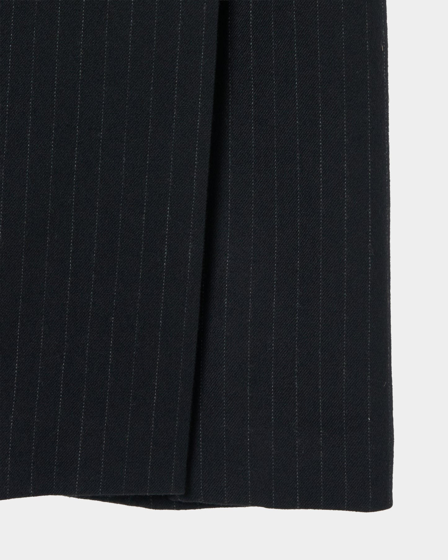 metal buckle stripe wool wrap skirt Black【Delivery in July 2026】