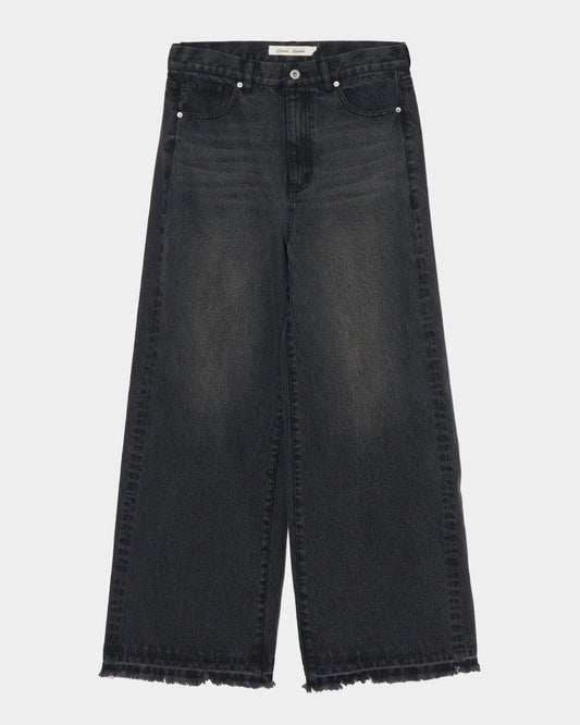 falling stars denim pants Black【Delivery in August 2026】