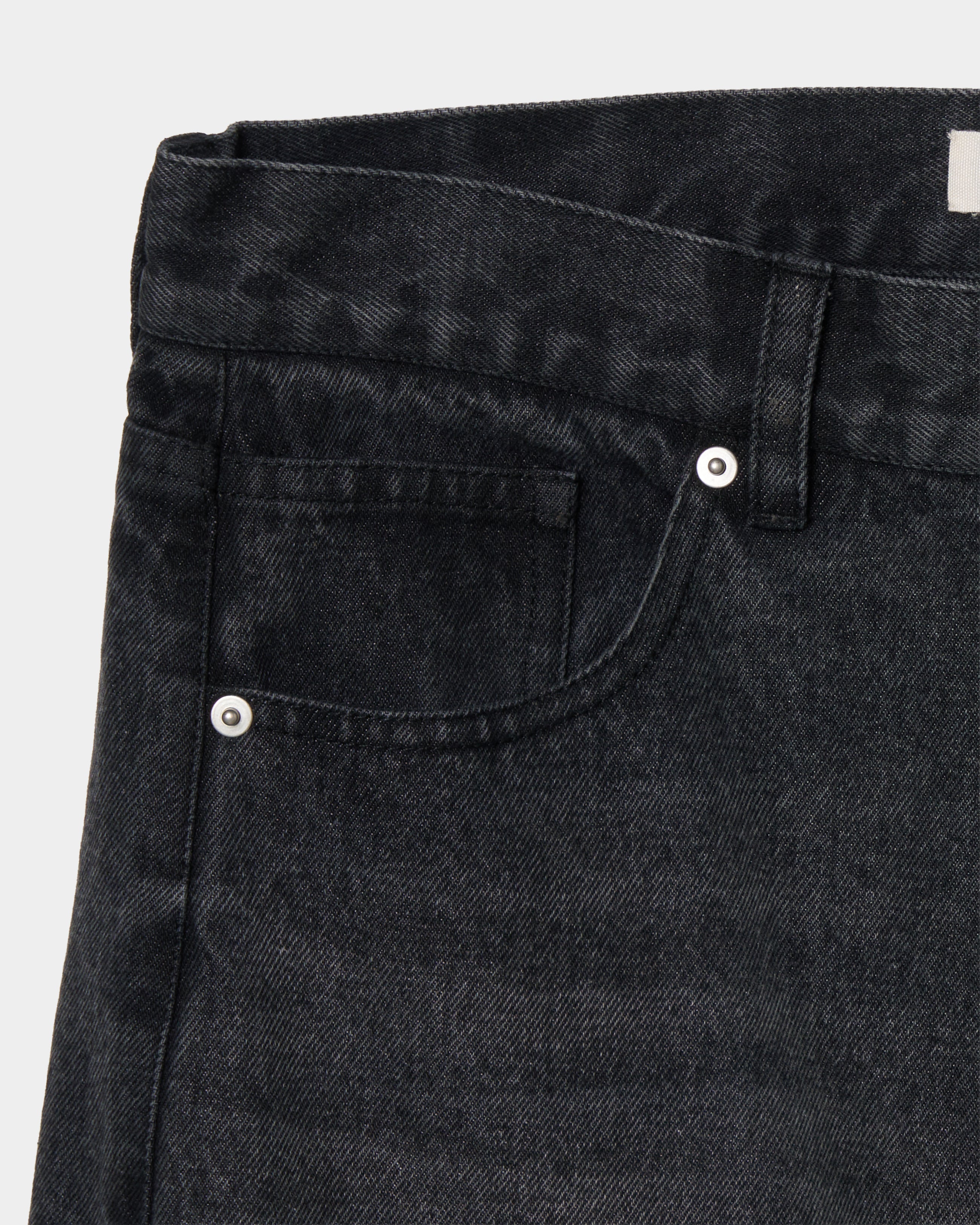 falling stars denim pants Black【Delivery in August 2026