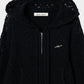 mohair lace knit hoodie Black【Delivery in August 2026】