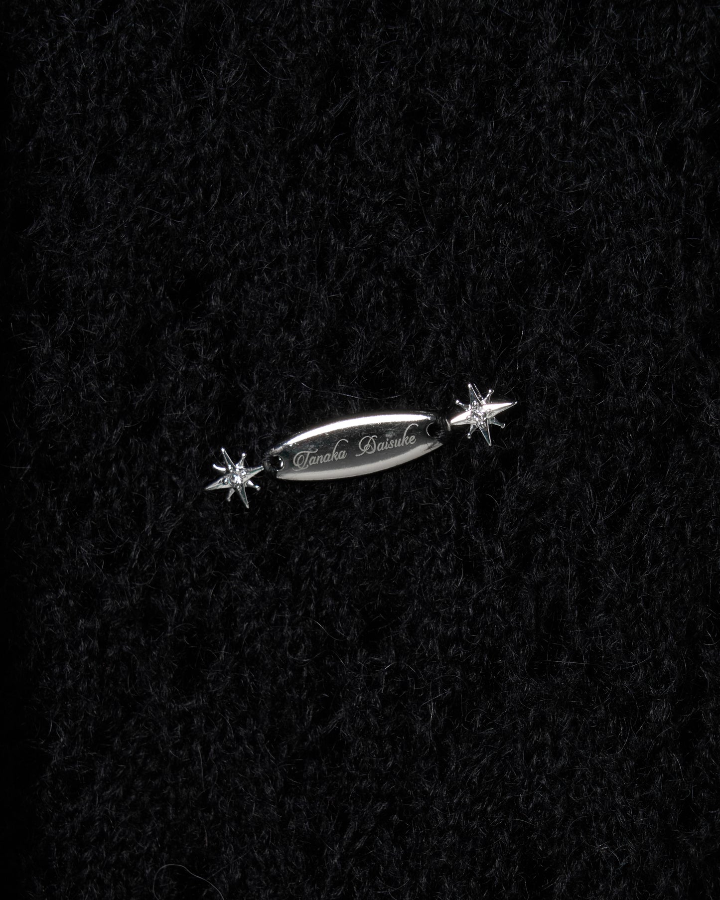 mohair lace knit hoodie Black【Delivery in August 2026】