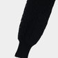 mohair lace knit hoodie Black【Delivery in August 2026】