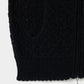 mohair lace knit hoodie Black【Delivery in August 2026】