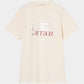 The star T-shirt White【stock】