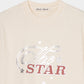 The star T-shirt White【stock】